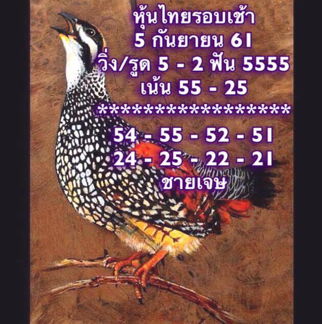 ชุดหวยหุ้น5/9/61 12