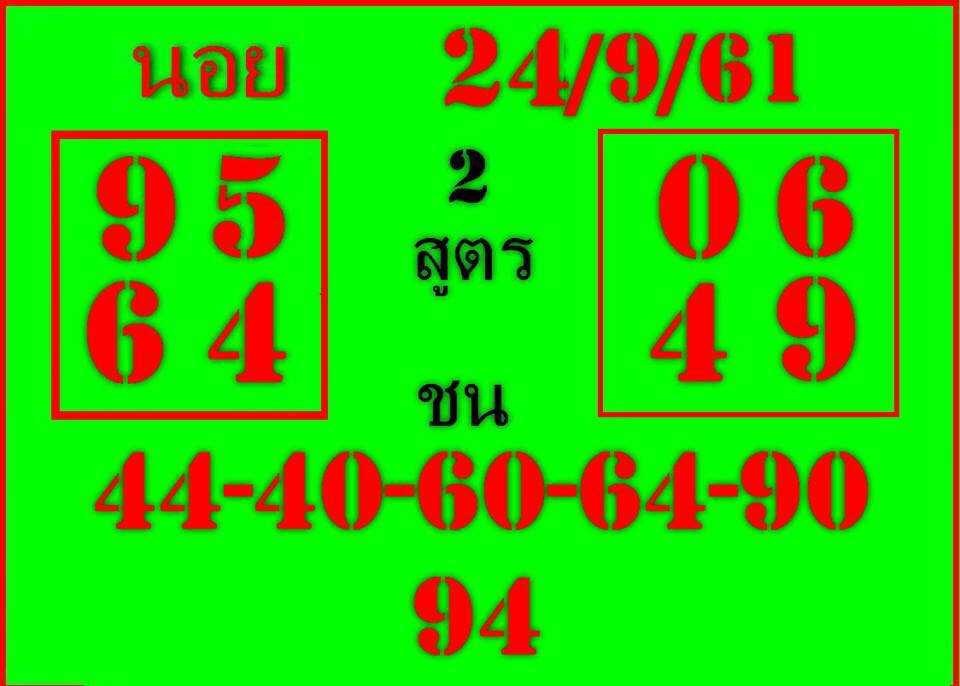 หวยฮานอยวันนี้ออกตัวไหน24/9/61