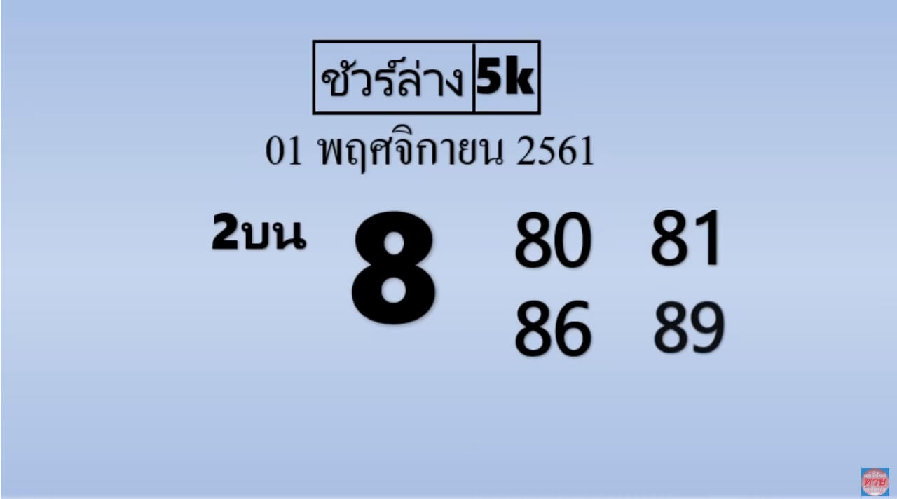 หวยชั่วร์ล่าง 