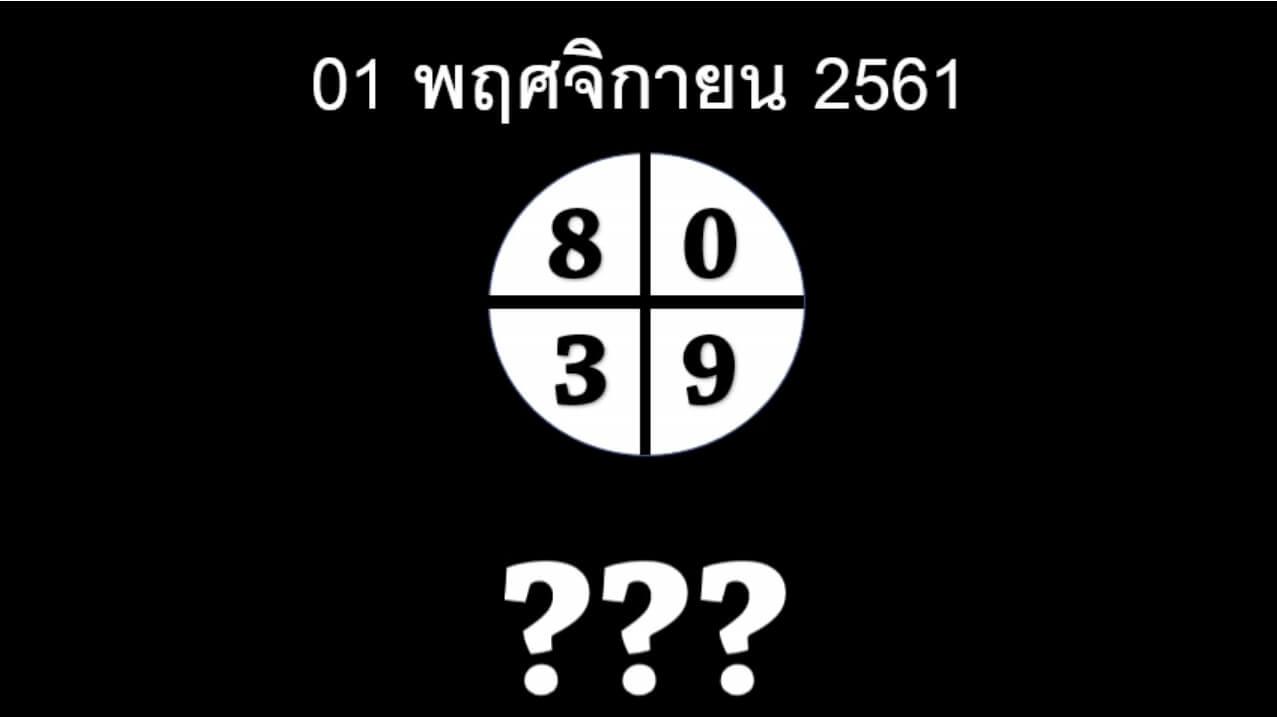 ตารางหวยเด็ด1/11/61