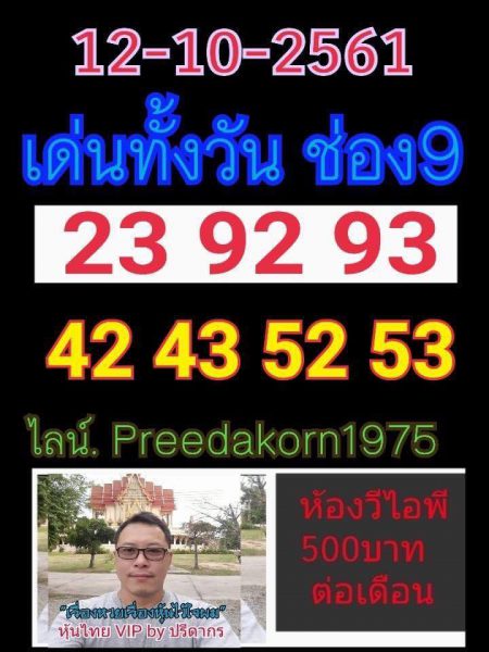 รวมชุดหวยหุ้น12/10/61 10