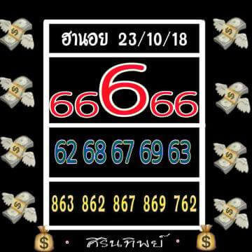 สูตรหวยฮานอย 23/10/61