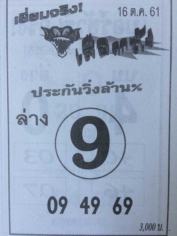 เสือตกถัง 16/10/61