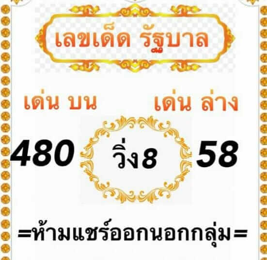 เลขเด็ดรัฐบาล16/11/61