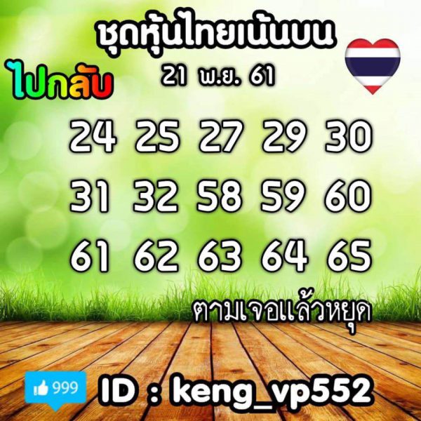 หุ้นเด่นวันนี้21/11/61 6