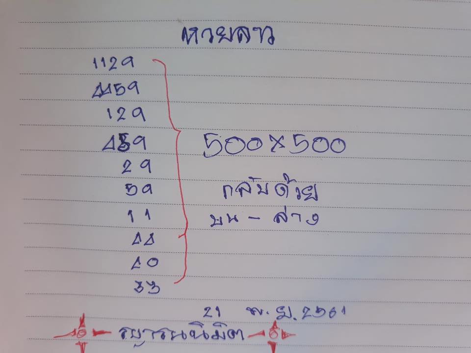 เจาะหวยลาว21/11/61