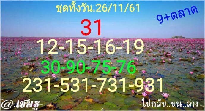 รวมหวยหุ้นแม่น26/11/61 5