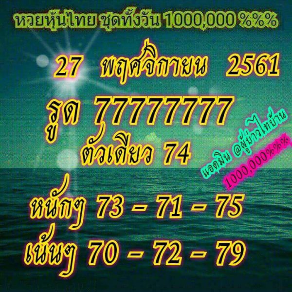 หุ้นเด่นวันนี้27/11/61 11