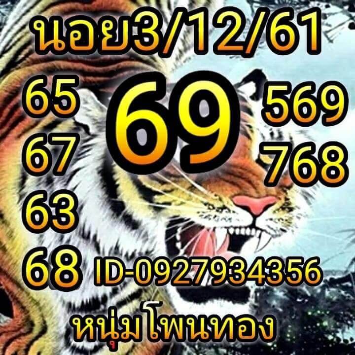 ผลหวยฮานอยย้อนหลัง 3/12/61