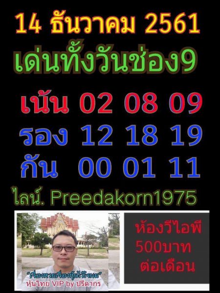 สูตร หวย หุ้น แม่น ๆ ฟรี 14/12/61