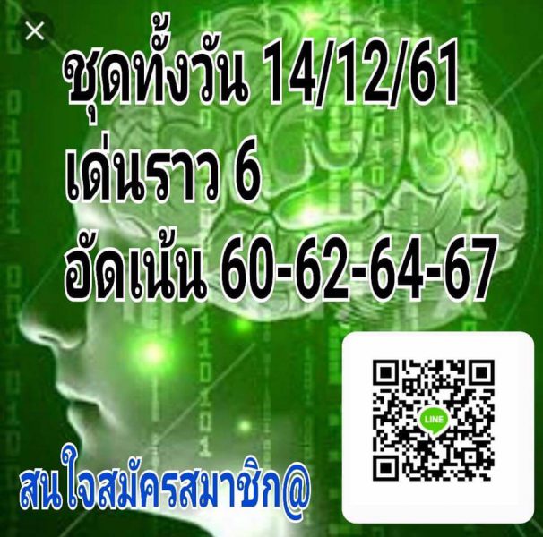 ฟันธงหวยหุ้นเลดี้14/12/61