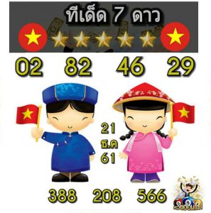 สูตรหวยฮานอย 21/12/61