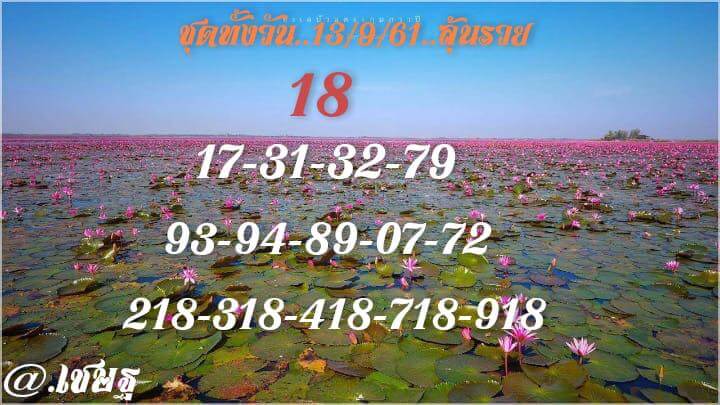 รวมชุดหวยหุ้นแม่นๆ 13/9/61 8