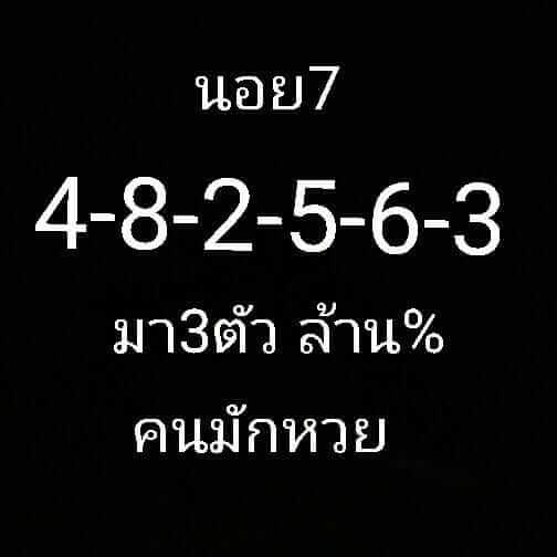 หวยฮานอยย้อนหลัง 07/01/61