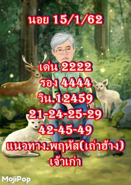 หวยฮานอยย้อนหลัง หวยฮานอย 15/1/62