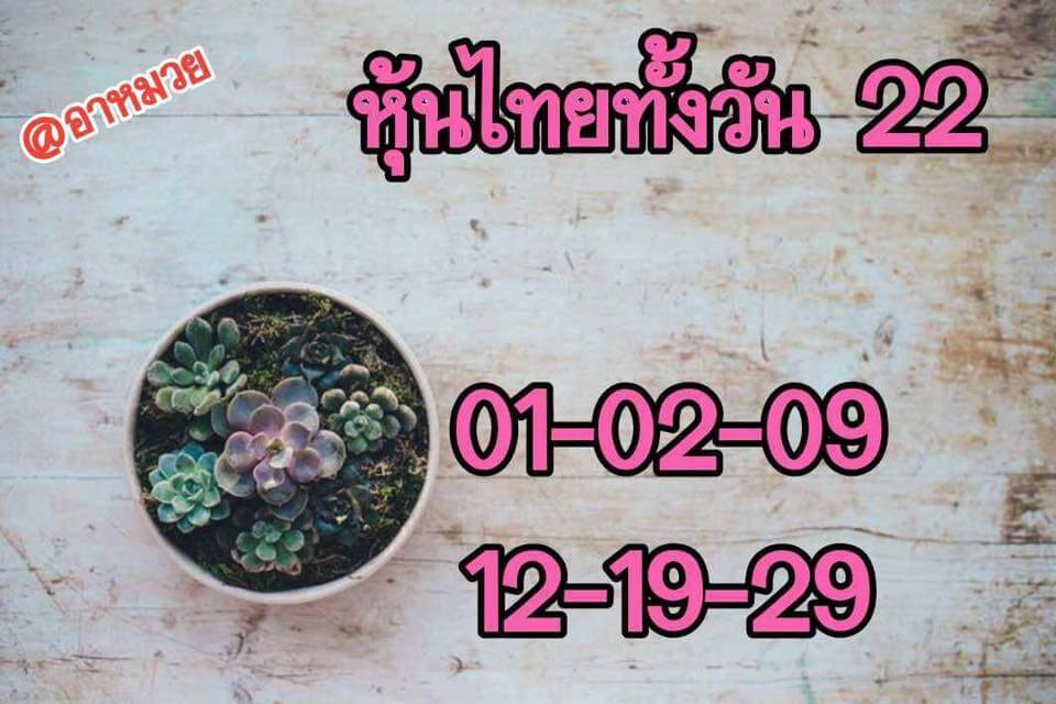 หวยหุ้นแม่นทุกรอบฟรี หวยหุ้นชุดทั้งวัน 22/1/62