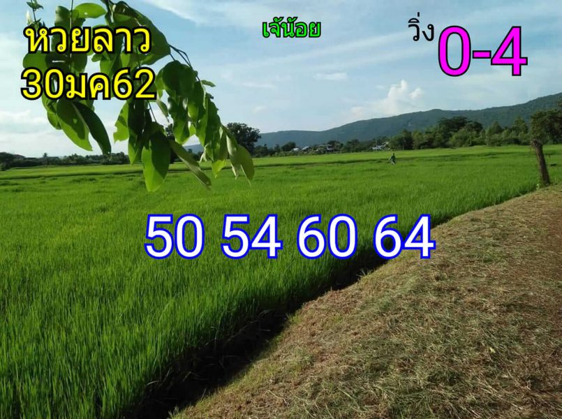 หวยลาว 30/1/62 4