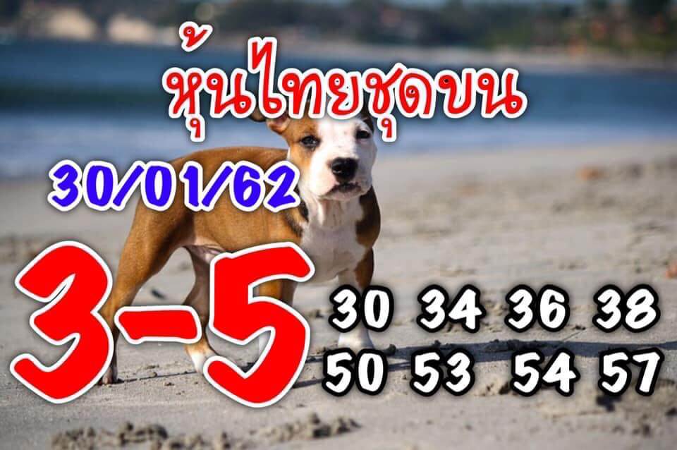 สูตรหวยหุ้น หวยหุ้น 30/1/62