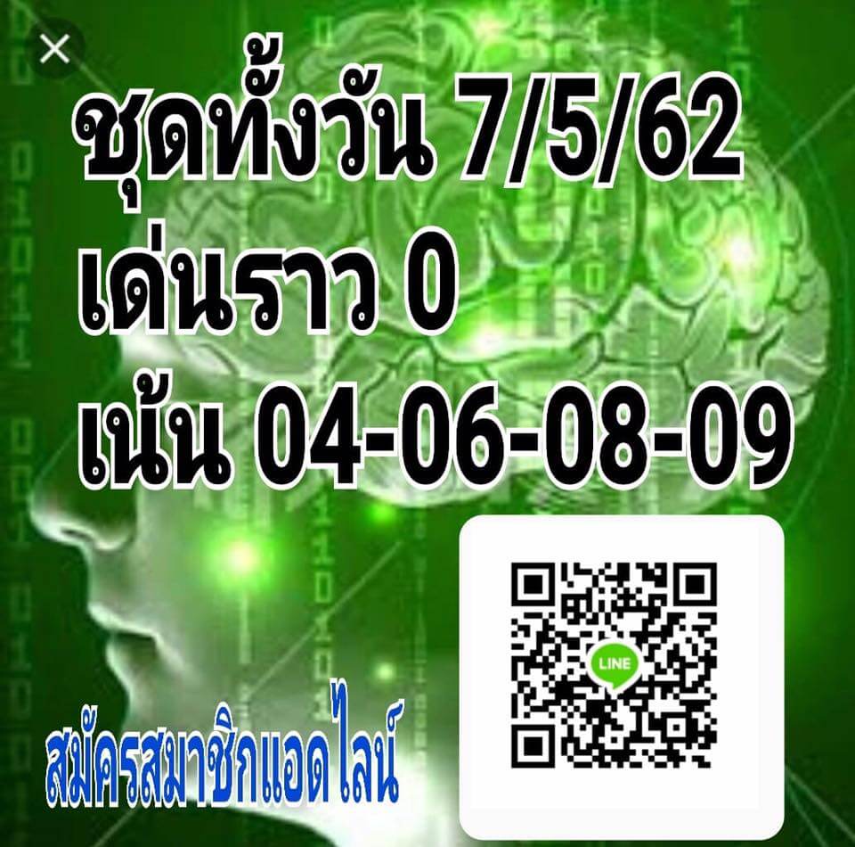 หวยหุ้น 7/5/62 