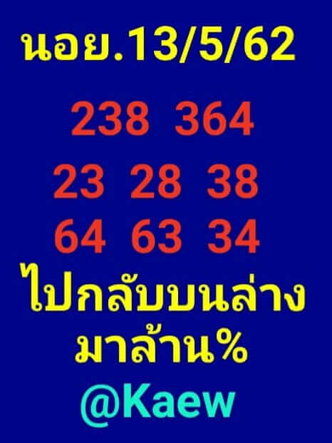 หวยฮานอย 13/5/62 5