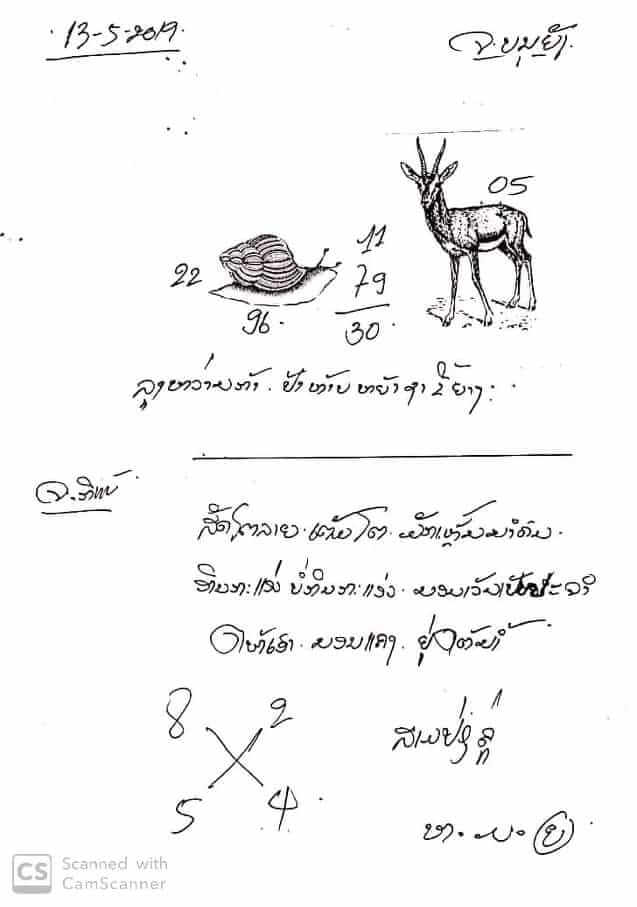 หวยฮานอย 13/5/62 8