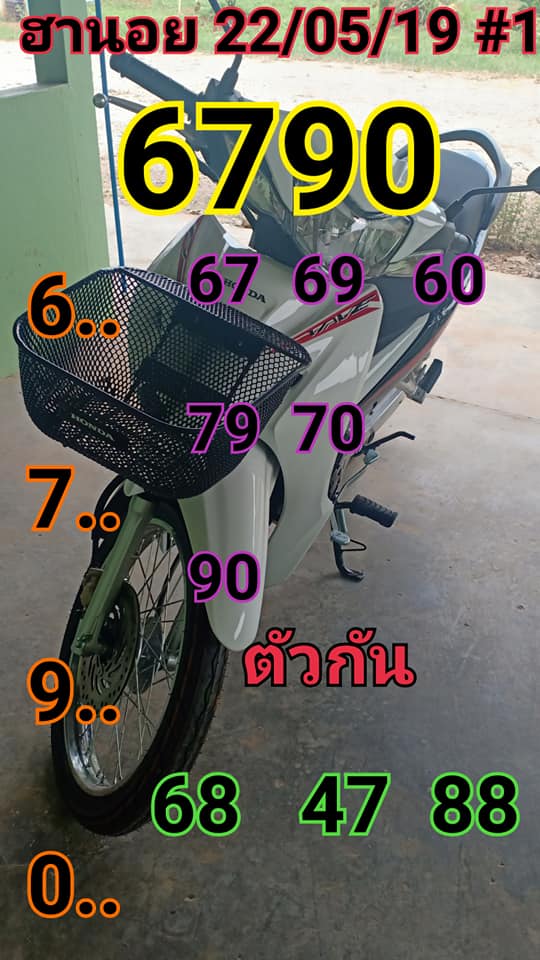 หวยฮานอย 22/5/62 1