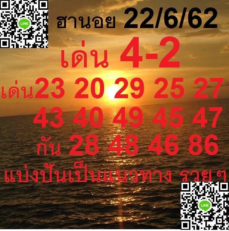 หวยฮานอย 22/6/62 5