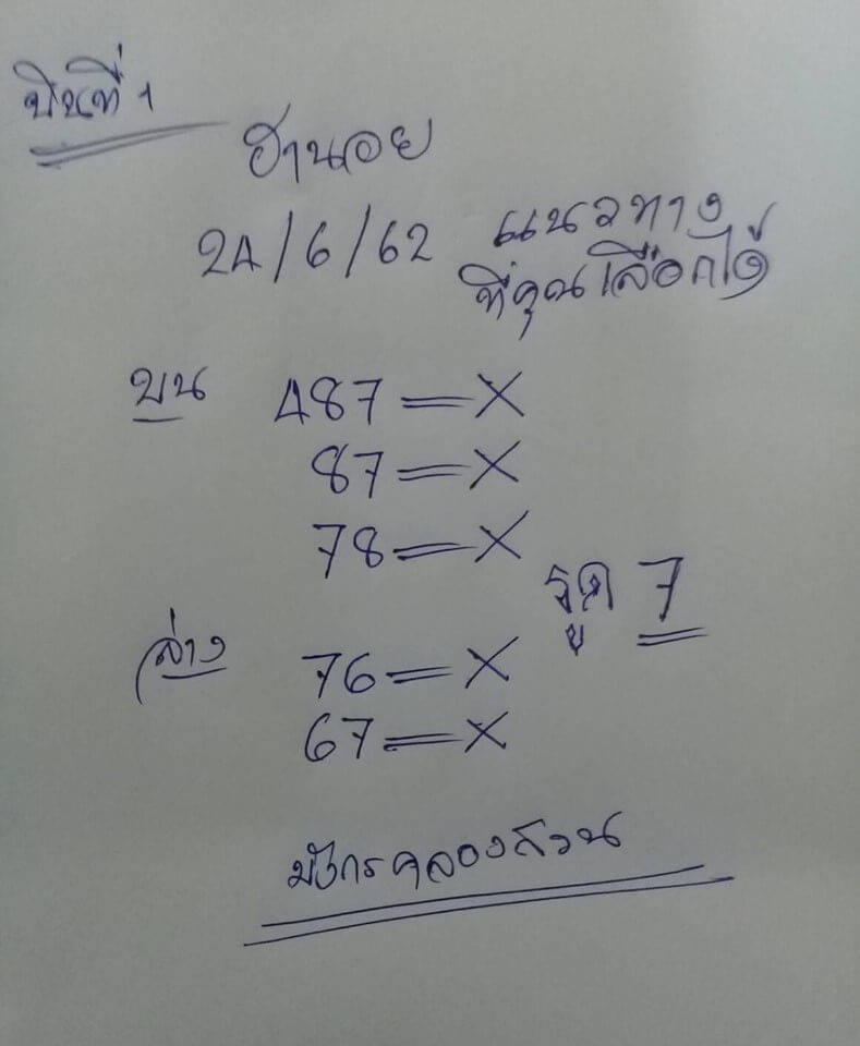 หวยฮานอย 24/6/62 7