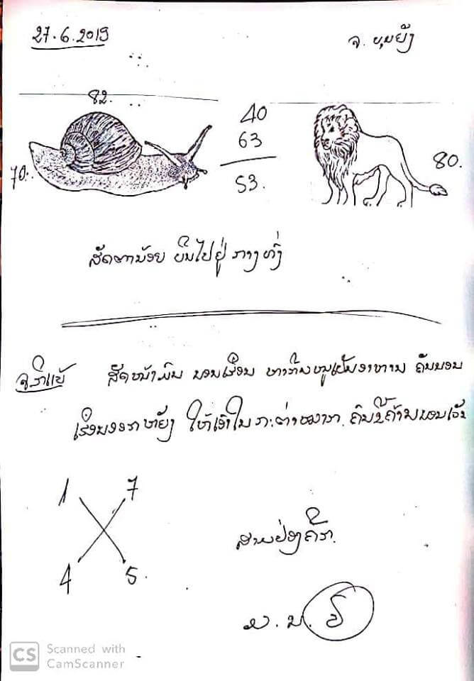 หวยฮานอย 27/6/62 9