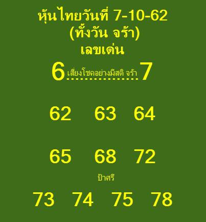 หวยหุ้น ชุดที่6 8