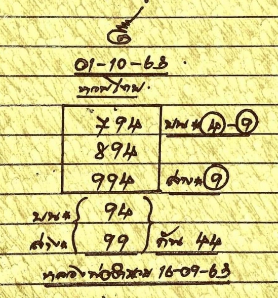 หวยหลวงพ่อเงิน 1/10/63