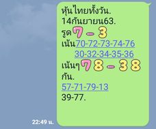 หวยหุ้น 14/9/63 ชุดที่ 1