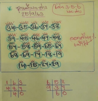 หวยหุ้น 25/9/63 ชุดที่ 2