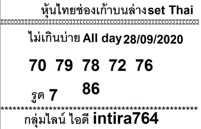 หวยหุ้น 28/9/63 ชุดที่ 5