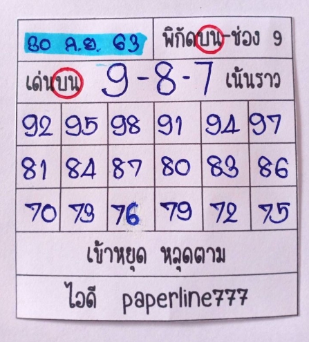 หวยหุ้น 30/9/63 ชุดที่ 5