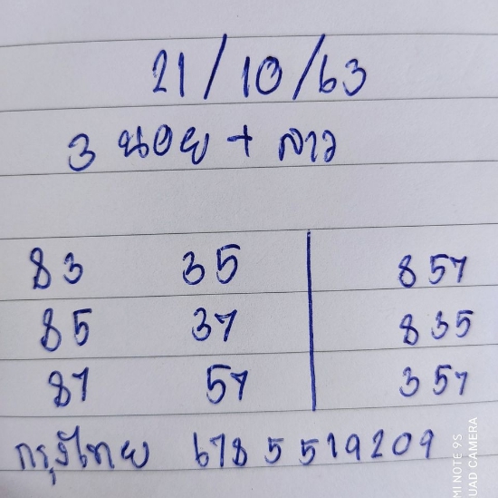 หวยลาว 21/10/63 ชุดที่ 9