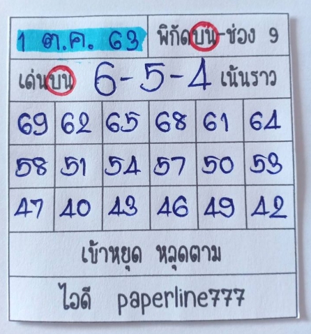 หวยหุ้น 1/10/63 ชุดที่ 7