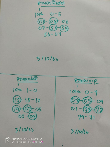 หวยฮานอย 5/10/63 ชุดที่ 3