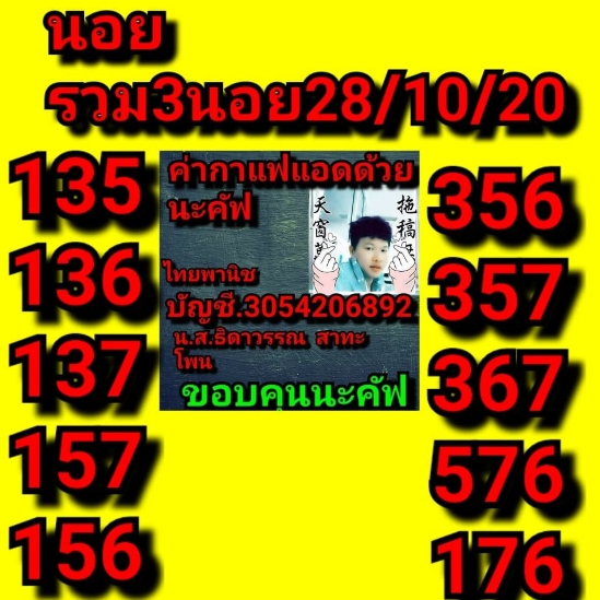 หวยฮานอย 28/10/63 ชุดที่ 6