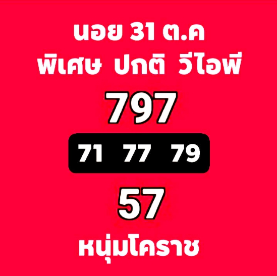 หวยฮานอย 31/10/63 ชุดที่ 8