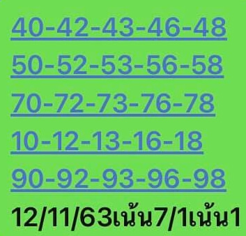 หวยหุ้น 12/11/63 ชุดที่ 8