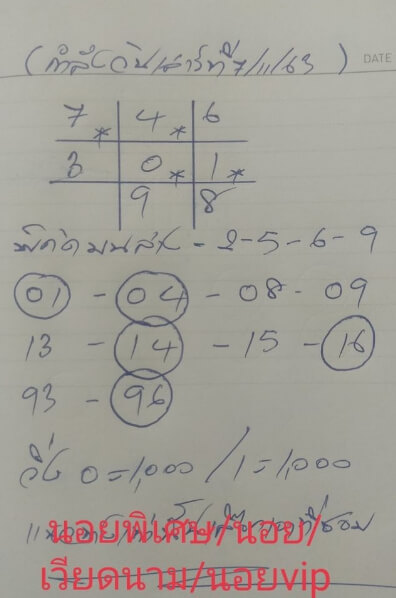 หวยฮานอย 7/11/63 ชุดที่ 5