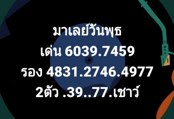 หวยมาเลย์ 16/12/63 ชุดที่ 1