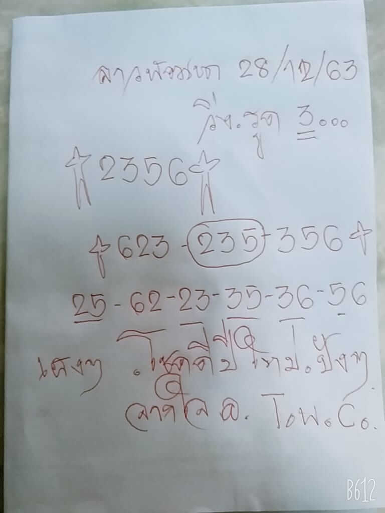 หวยลาว 28/12/63 ชุดที่ 2