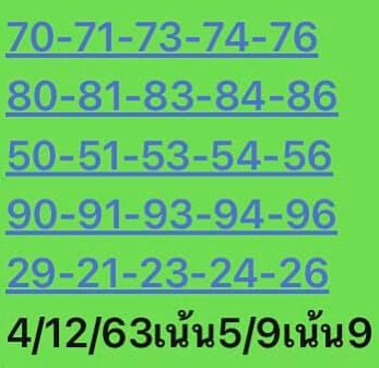 หวยหุ้น 4/12/63 ชุดที่ 5