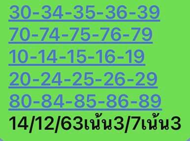 หวยหุ้น 14/12/63 ชุดที่ 9