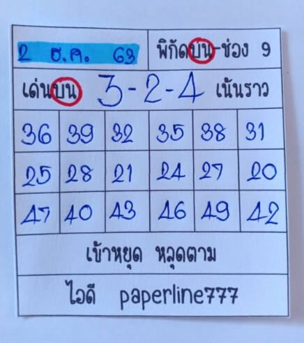 หวยหุ้น 2/12/63 ชุดที่ 3