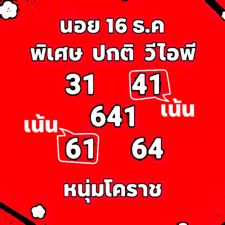 หวยฮานอย 16/12/63 ชุดที่ 10