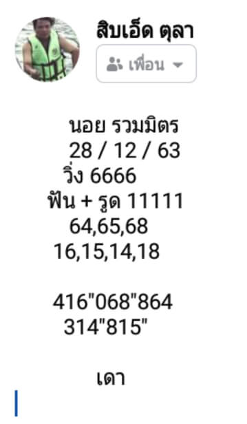 หวยฮานอย 28/12/63 ชุดที่ 10