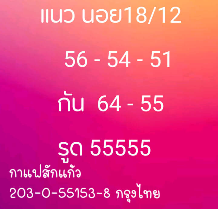 หวยฮานอย 18/12/63 ชุดที่ 4